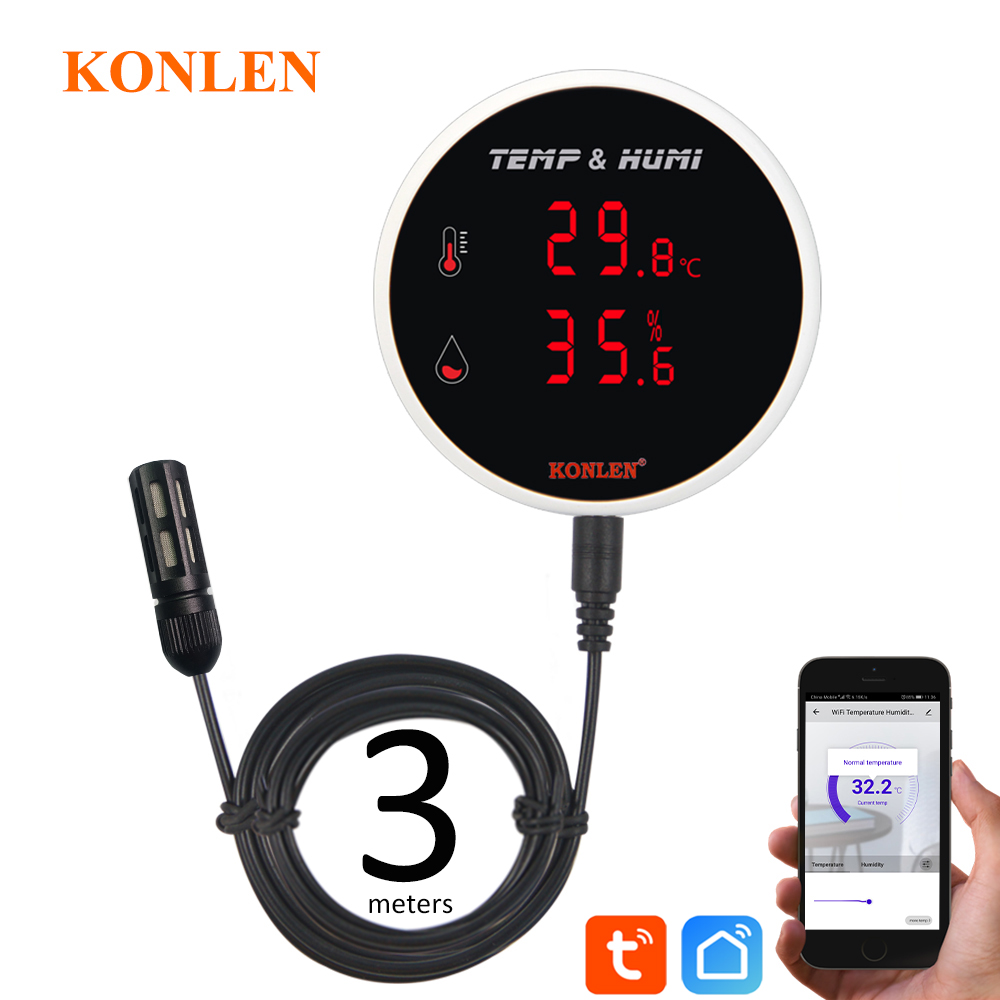 Tuya WIFI Sıcaklık Nem Sensörü - Digital Hygrometer Probe incelemesi ve fiyatı