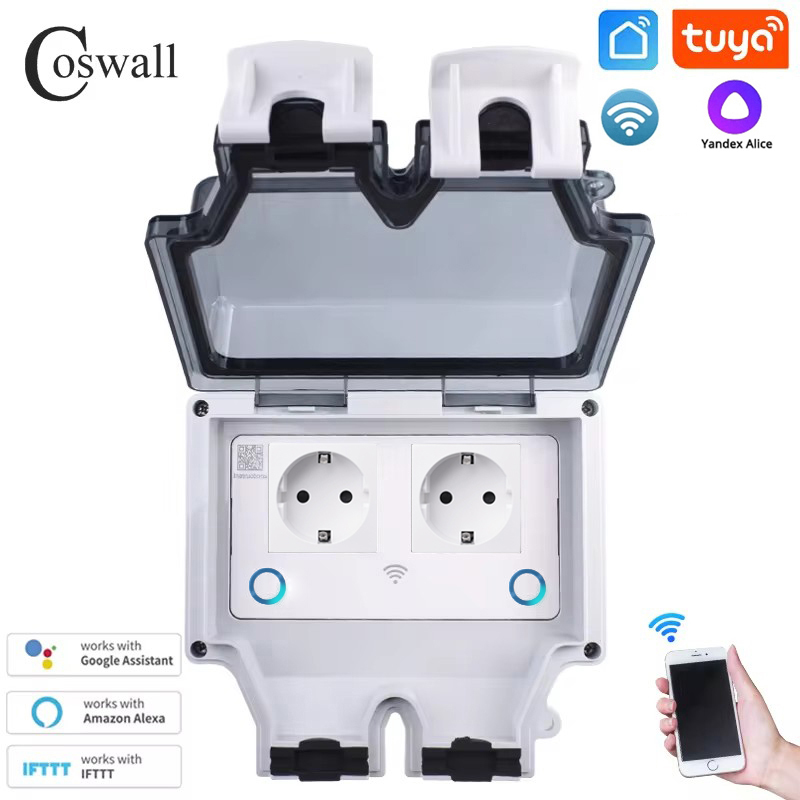 Coswall Tuya Wifi Yandex Alice - Timer Dual Outlet incelemesi ve fiyatı